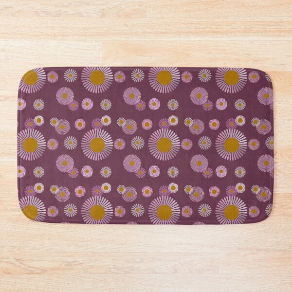 Item preview, Pink Purple Daisies on Dark Mauve  designed and sold by JaygiesDesign.