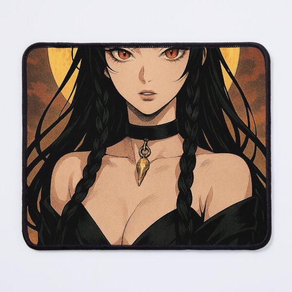 Item preview, Moonlit Witch – Dark Anime Goddess with Golden Eyes designed and sold by TheLoopStories.