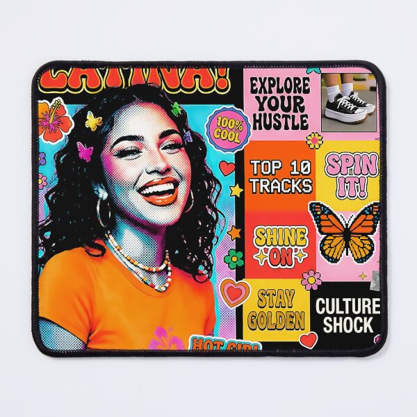 Item preview, Fuego Latina Retro Magazine Style Art Print Y2K Girl Boss Latin Pride Bold Design designed and sold by graphixpolash.