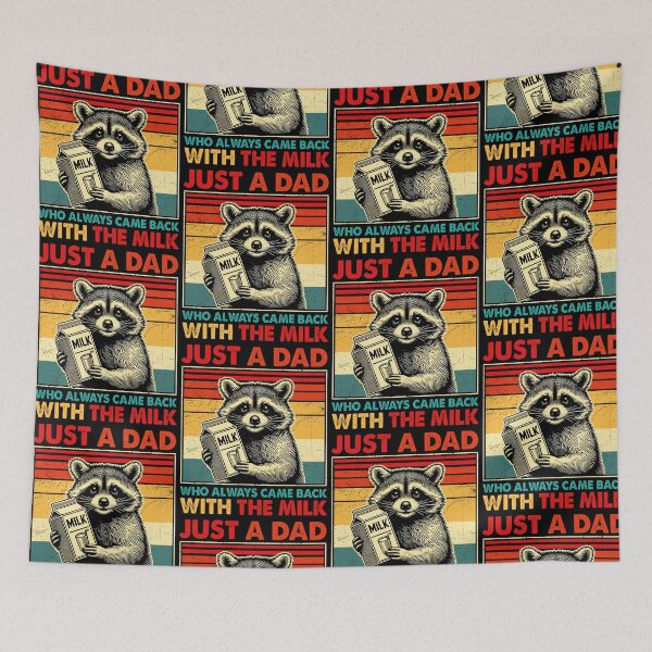 Item preview, Just A Dad Raccoon Who Always Came Back With The Milk designed and sold by b3ida-zl.