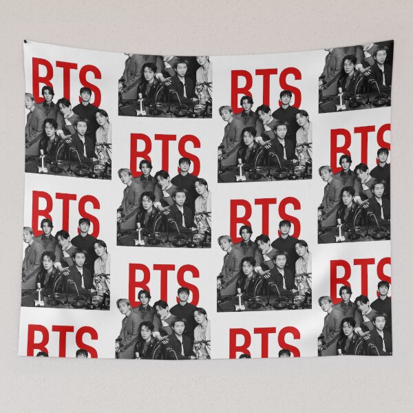 Item preview, BTS Press Conference Red Logo designed and sold by moamaxshop.