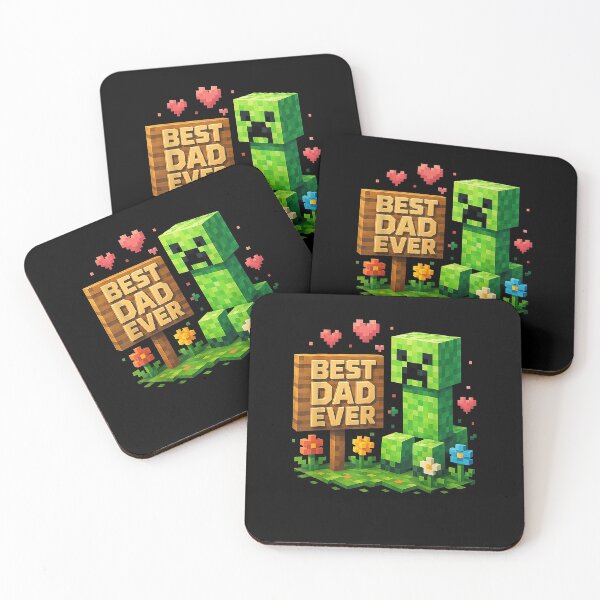 Item preview, Best Dad Ever Dadcraft Gaming Birthday Pixel Party designed and sold by b3ida-zl.