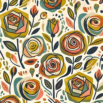 Artwork thumbnail, Abstract Roses by GraphicsClub