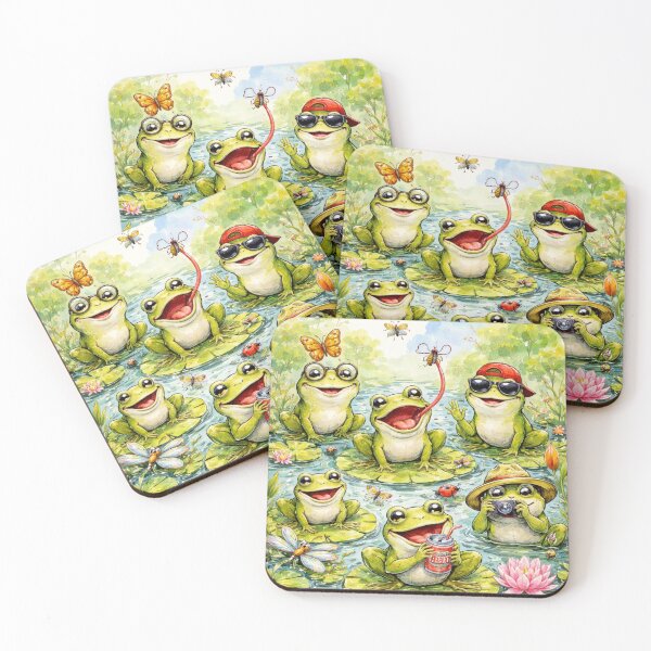 Item preview, Silly frogs designed and sold by RiaBubble.