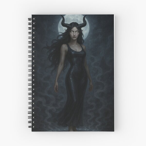 Item preview, Moon Demoness – Dark Feminine Sorceress Under Full Moon designed and sold by TheLoopStories.