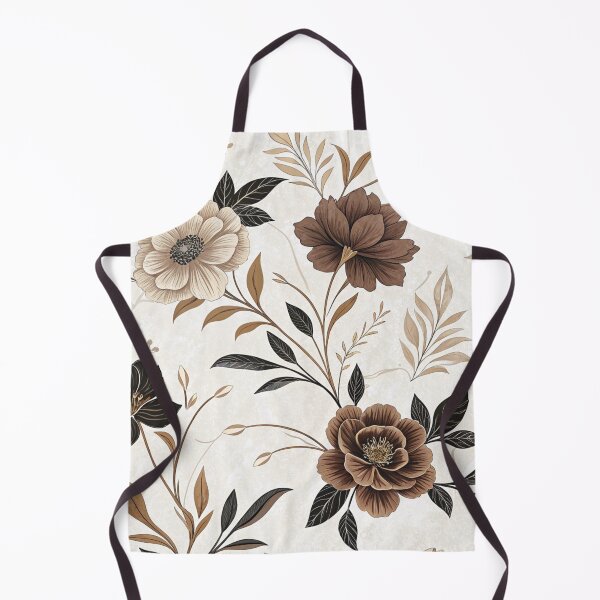 Item preview, Elegant Brown & Black Floral Pattern designed and sold by Print culturee.
