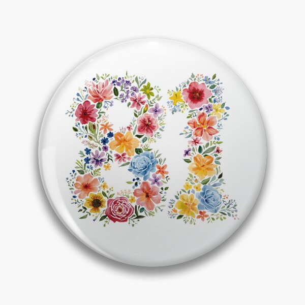 Item preview, 81st birthday flowers  watercolor. designed and sold by uunaa.