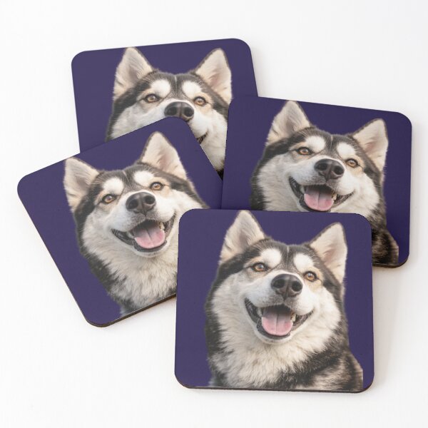 Item preview, Happy Alaskan Malamute designed and sold by Nika Art Studio.