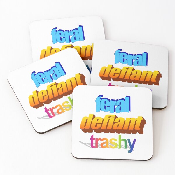 Item preview, feral defiant trashy Wordart designed and sold by WorddArtt.