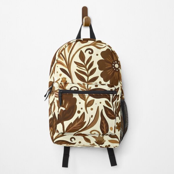 Item preview, Brown and White Flower Pattern  designed and sold by GraphicsClub.
