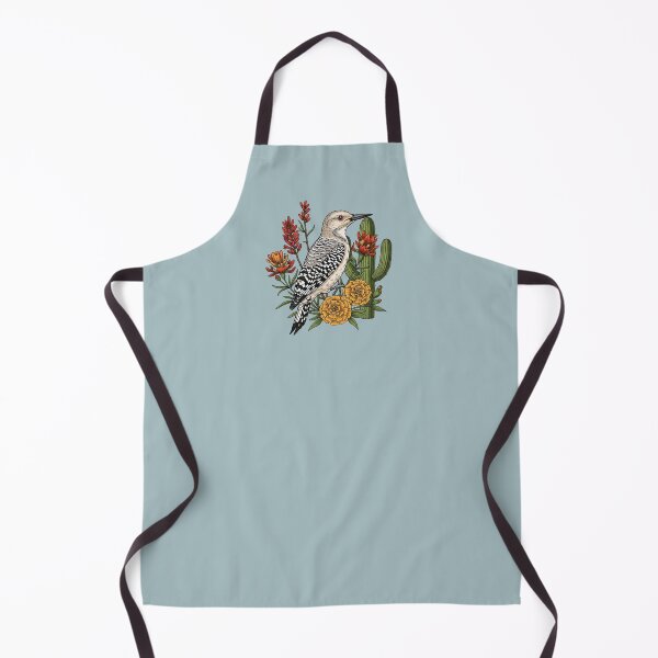 Item preview, Gila Woodpecker Bird Among Desert Wildflowers and Cactus designed and sold by BirdsnStuff.