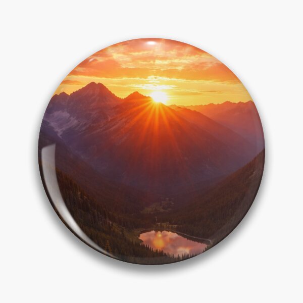 Item preview, Mountain sunset designed and sold by RiaBubble.