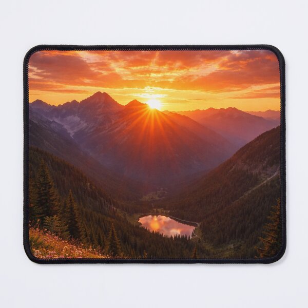 Item preview, Mountain sunset designed and sold by RiaBubble.