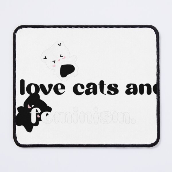 Item preview, I love cats and feminism designed and sold by FeltonWoodard.
