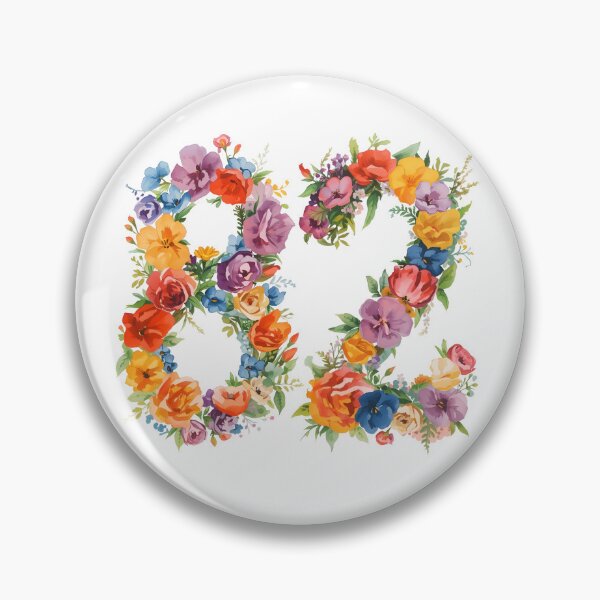 Item preview, 82nd birthday flowers  watercolor. designed and sold by uunaa.