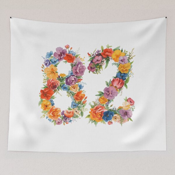 Item preview, 82nd birthday flowers  watercolor. designed and sold by uunaa.