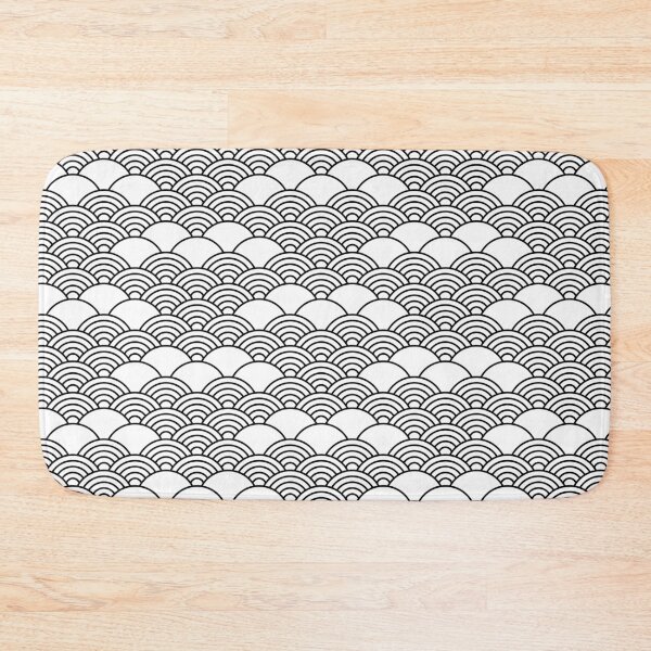 Item preview, Black and white japanese pattern designed and sold by AnnaHolyph.