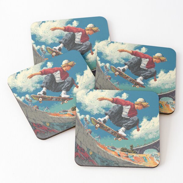 Item preview, Pixel Skate Legends – Retro Skateboarding Artwork designed and sold by Pixel8Prints.