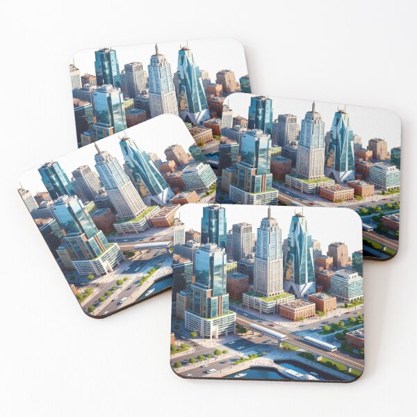 Item preview, Modern City Skyline T-Shirt | Urban Architecture Graphic Tee | Contemporary Skyscraper Design | Smart City Aesthetic Art designed and sold by Sushikidsntod.