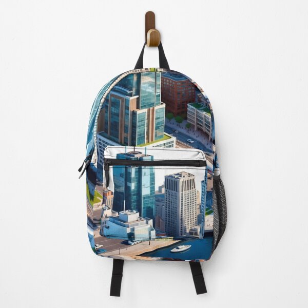 Item preview, Modern City Skyline T-Shirt | Urban Architecture Graphic Tee | Contemporary Skyscraper Design | Smart City Aesthetic Art designed and sold by Sushikidsntoddlers.