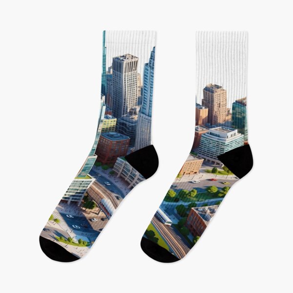 Item preview, Modern City Skyline T-Shirt | Urban Architecture Graphic Tee | Contemporary Skyscraper Design | Smart City Aesthetic Art designed and sold by Sushikidsntoddlers.