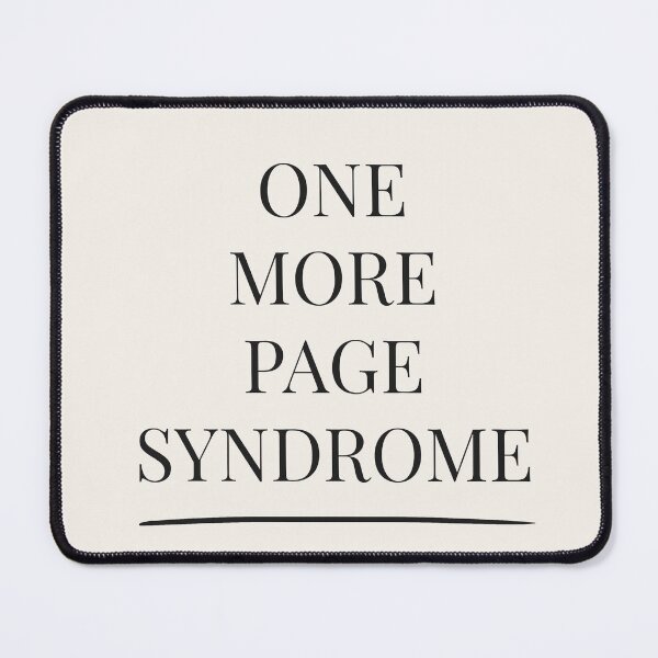 Item preview, One More Page Syndrome - Booktok x Romance Reader Aesthetic designed and sold by Inkbound Co.