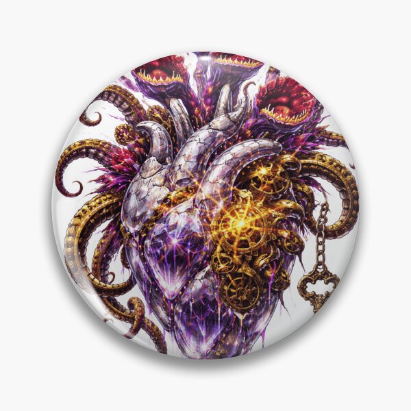 Item preview, Unlock The Soul - Biomechanical Crystal Heart Art designed and sold by Antonrec86.