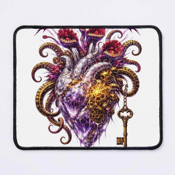 Item preview, Unlock The Soul - Biomechanical Crystal Heart Art designed and sold by Antonrec86.