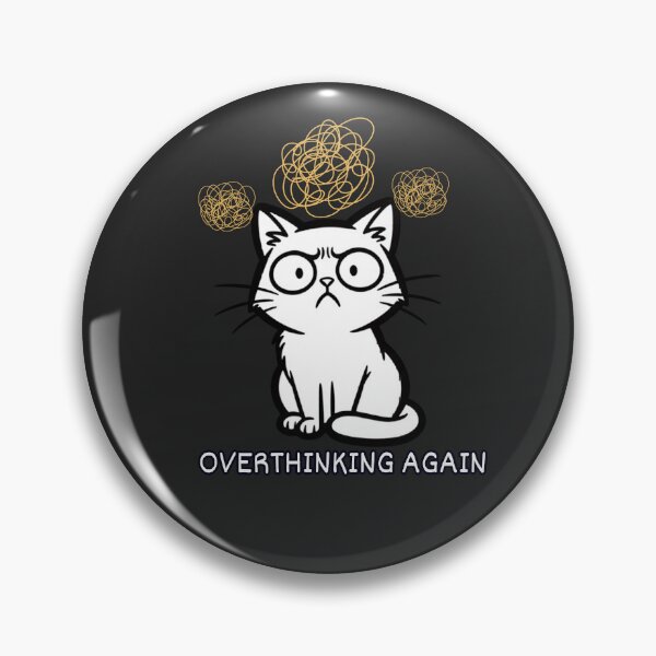 Item preview, Overthinking Again Cat Design designed and sold by AdicretorDesign.