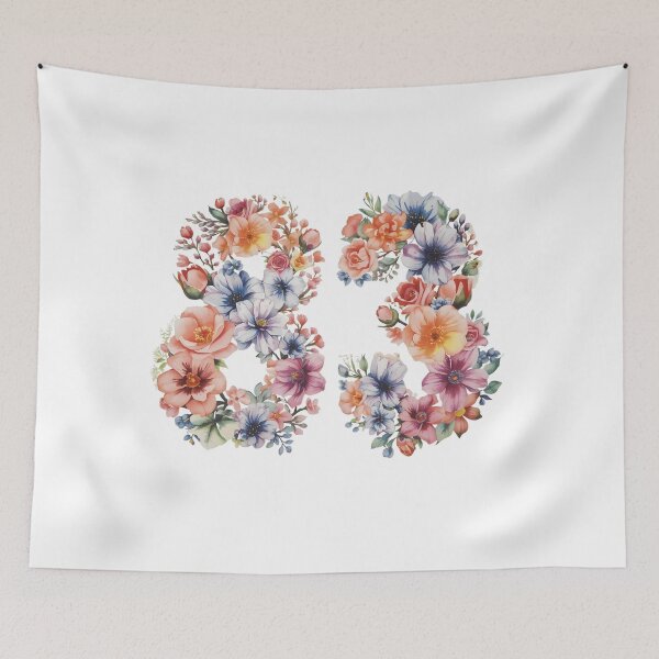 Item preview, 83rd birthday flowers  watercolor. designed and sold by uunaa.