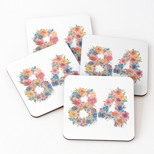 Item preview, 84th birthday flowers  watercolor. designed and sold by uunaa.