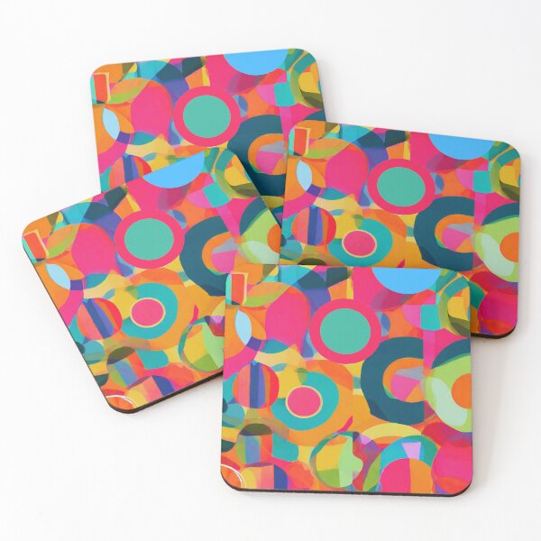 Item preview, Bright Colors Abstract Shapes-Radiant Overlapping Circles Modern Design designed and sold by CreativeCanvas8.
