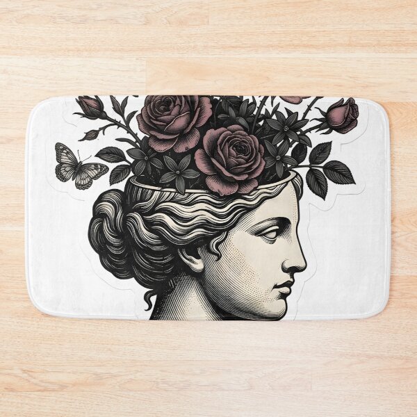Item preview, Dark Academia Surreal Floral Bust Vintage Aesthetic Goth Poet Core designed and sold by StickyGuys.