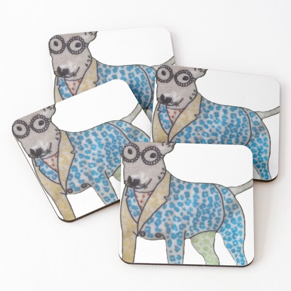 Item preview, Stylish Nerdy Dog in Colorful Outfit designed and sold by DzA-stickers.
