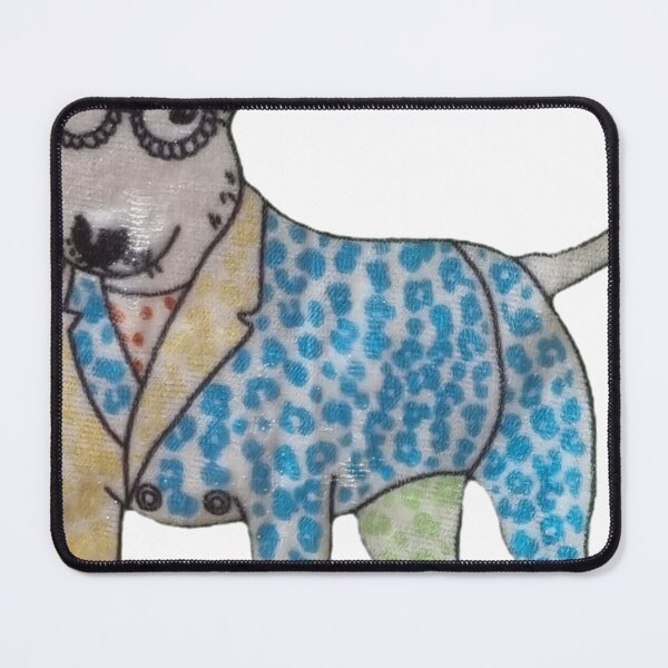Item preview, Stylish Nerdy Dog in Colorful Outfit designed and sold by DzA-stickers.