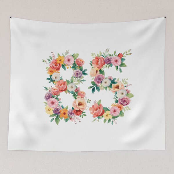 Item preview, 85th birthday flowers  watercolor. designed and sold by uunaa.