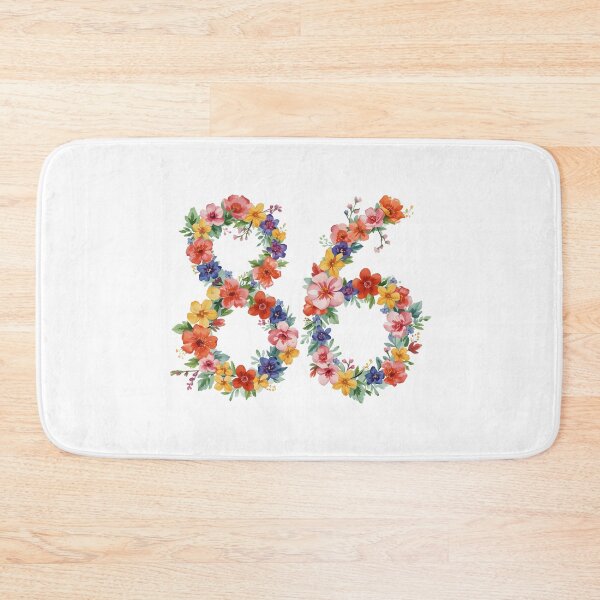 Item preview, 86th birthday flowers  watercolor. designed and sold by uunaa.