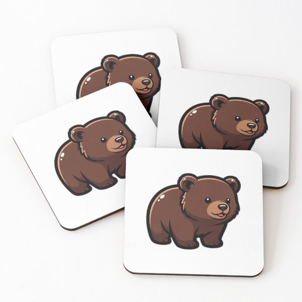 Item preview, Dark Brown Bear Cub Icon designed and sold by pumsquare.