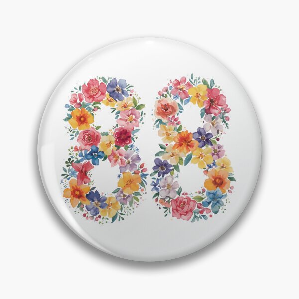 Item preview, 88th birthday flowers  watercolor. designed and sold by uunaa.
