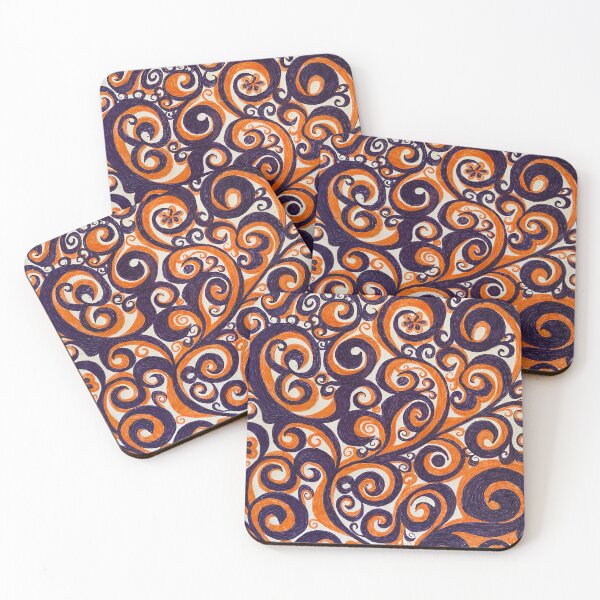 Item preview, Orange and purple waves designed and sold by Sharney76.
