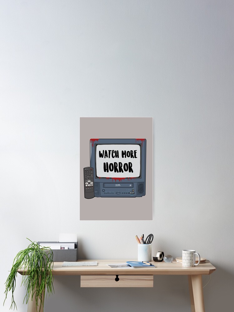 Thumbnail 2 of 3, Poster, Watch More Horror designed and sold by PopShopDesignFR.