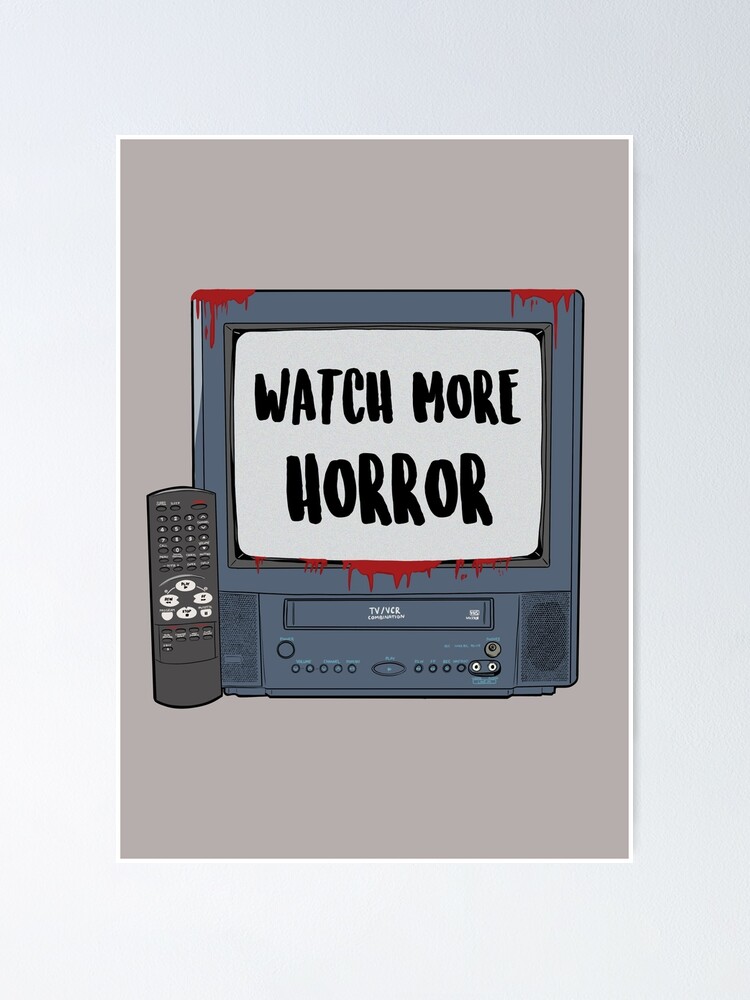 Thumbnail 1 of 3, Poster, Watch More Horror designed and sold by PopShopDesignFR.