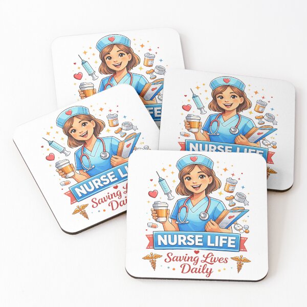Item preview, Nurse Life Saving Lives Daily Cute designed and sold by the-dovlat.