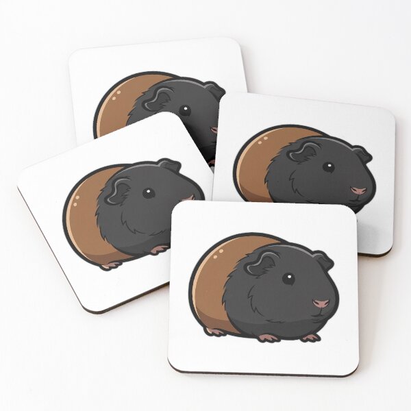 Aperçu de l'œuvre Mascotte de cochon d'Inde sombre créée et vendue par pumsquare.