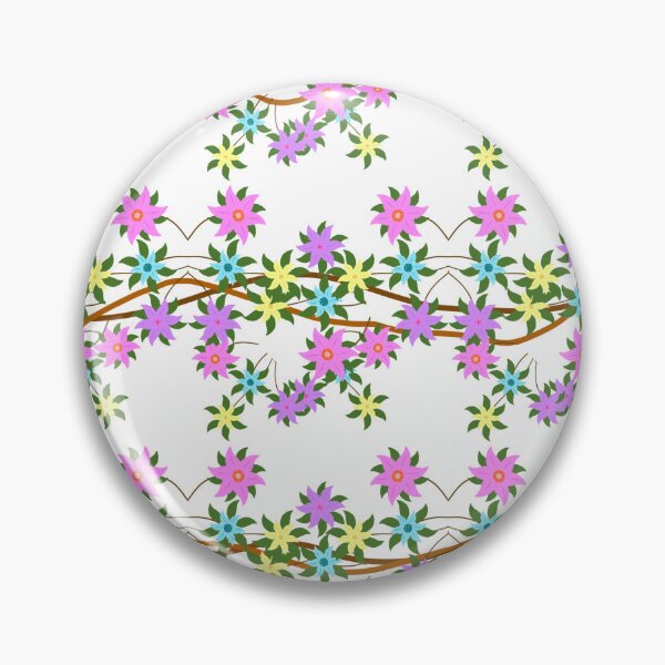 Item preview, Colorful Flowering Vine Seamless Pattern designed and sold by MigWhimsy.
