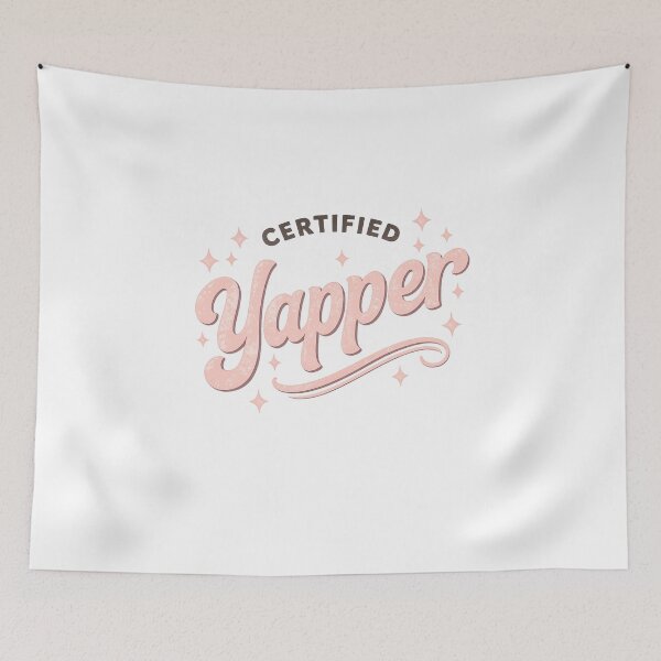 Item preview, Trendy Funny Certified Yapper Quote Loud Talker Humor Design designed and sold by Designs That Speak ✨.