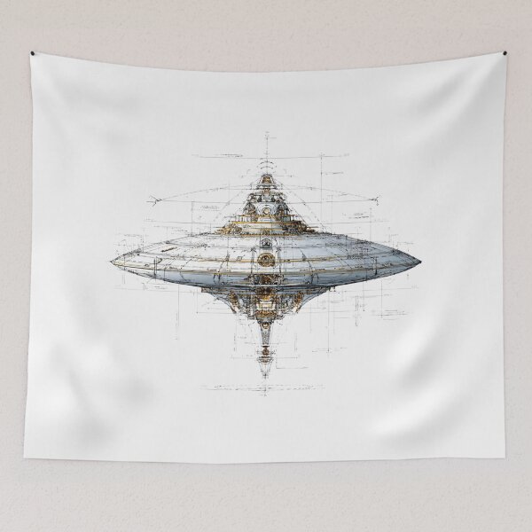 Item preview, UFO engineering schematic designed and sold by AncientUFO.