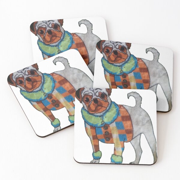 Item preview, Stylish Nerdy Dog in Colorful Outfit designed and sold by DzA-stickers.
