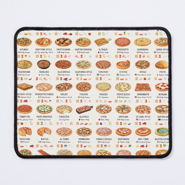 Item preview, Famous Pizzas of the World designed and sold by Craphe.