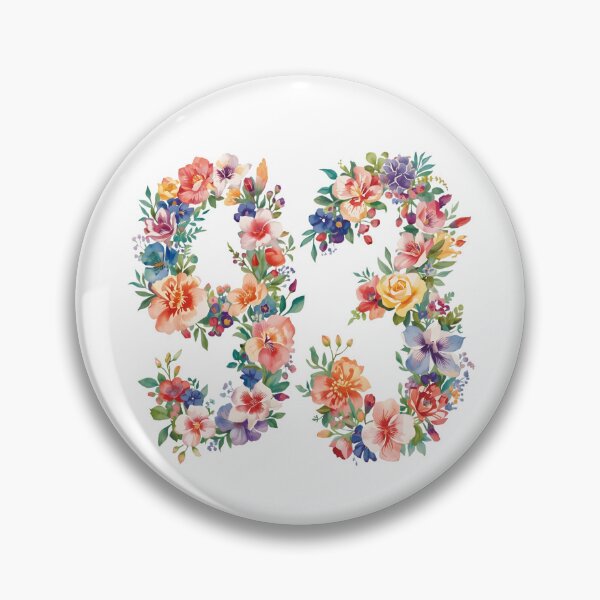 Item preview, 93rd birthday flowers  watercolor. designed and sold by uunaa.